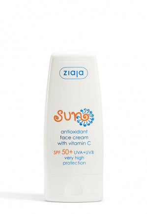 Antioxidant face cream with vitamin C SPF 50+